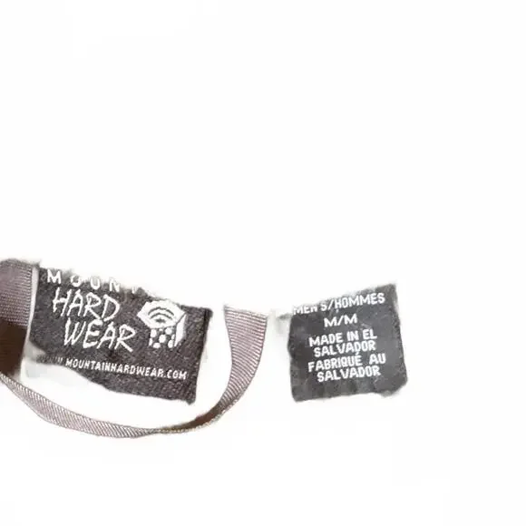 Mountain Hardwear Men's M/M Olive Green and Yellow Fleece Jacket - Picture 2 of 3